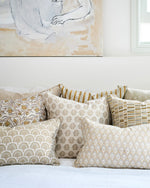 Nori Elm Linen Cushion, 14" x 22"