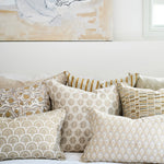 Nori Elm Linen Cushion, 14" x 22"