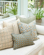 Pollara Saffron Linen Cushion , 20" x 20"
