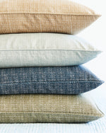 Friuli Celadon Linen Cushion, 22" x 22"