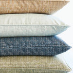 Friuli Celadon Linen Cushion, 22" x 22"