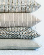 Pollara Khaki Linen Cushion , 20" X 20"