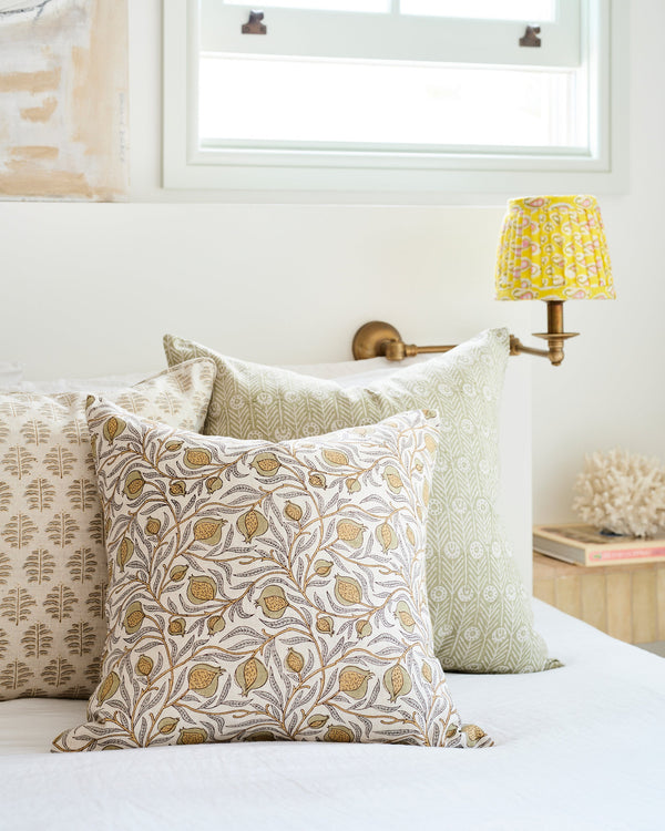 Alcaufar Juniper Linen Cushion, 22" x 22"