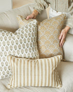 Bodrum Shell Linen Cushion, 12" x 18"