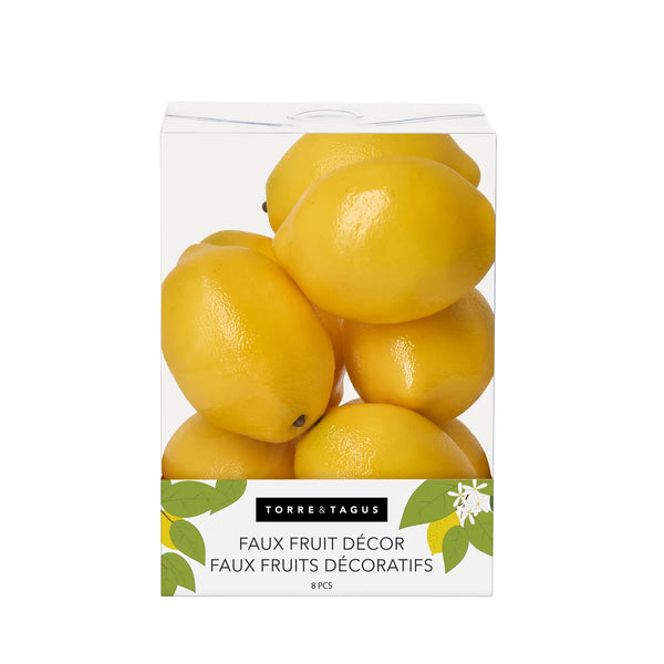 Orchard 8 Piece Faux Lemon Set