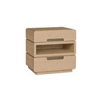 Form Two Drawer Nightstand, Wheat Finish, 30"W