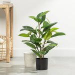 Rubber Tree 29" Faux Potted Plant