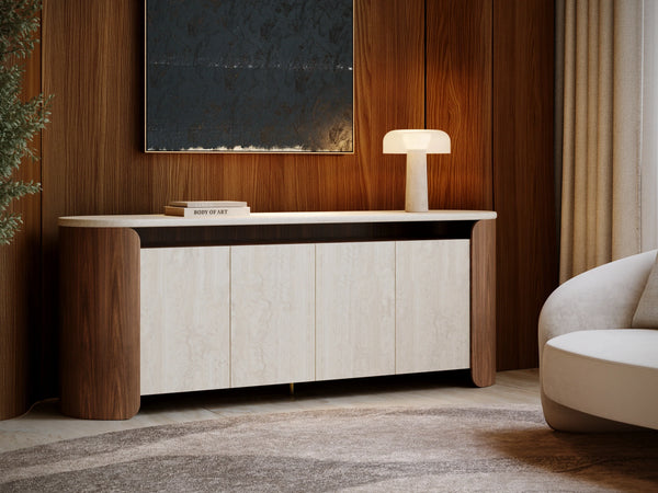 Fleur Open Sideboard, 84"W X 20"D