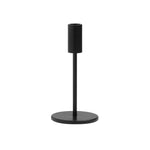 Lumen Matte Black Metal Taper Candle Holder