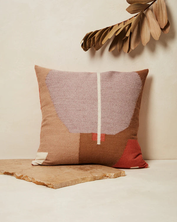 Julie Pillow, Terracotta, 18" x 18"