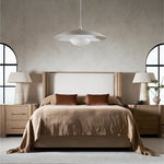 Capri Pendant, White, 36"Dia