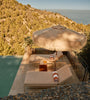 Ocean Master M1, Classic Centre Post, 9ft Octagon, Beeswax Fringe/Weathered Aluma-Teak