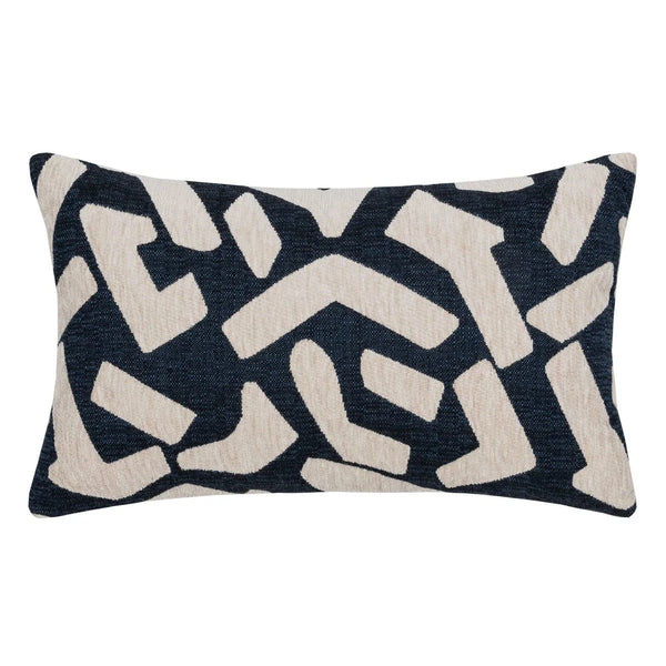 Fascination Lumbar Pillow - Indigo, 12" x 20"