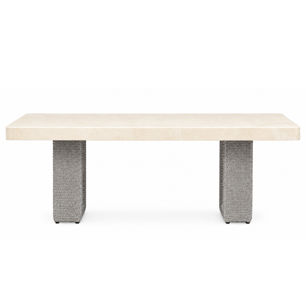 Shoreline Dining Table - Grey/White Agate, 80" W x 45" D