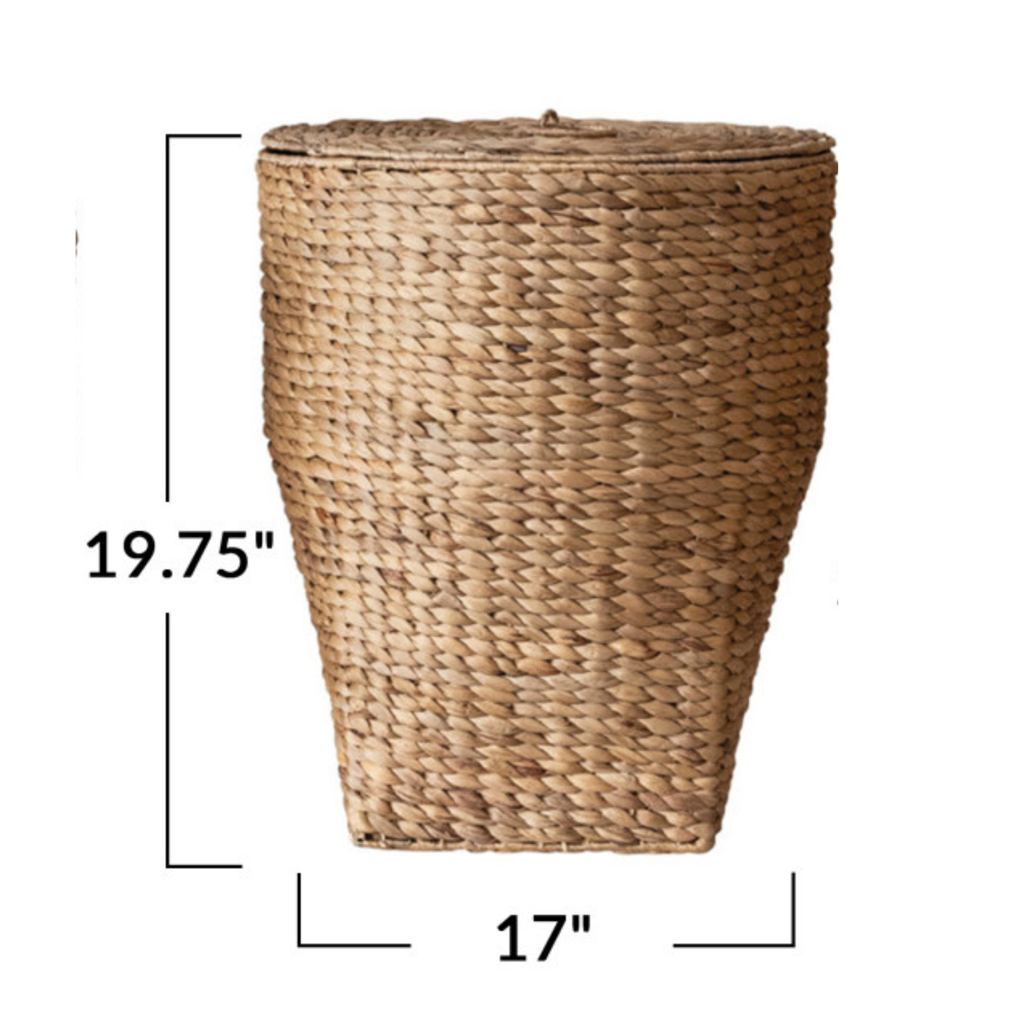 Hand-Woven Water Hyacinth Baskets w/ Lids, 3 Sizes