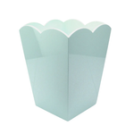 Scallop Bin - Powder Blue, 12"H