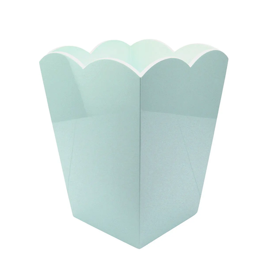 Scallop Bin - Powder Blue, 12"H
