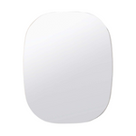 Oval Wall Mirror, Oak 20"W x 24.5"H