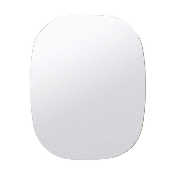 Oval Wall Mirror, Oak 20"W x 24.5"H