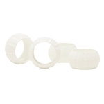 Marina White Sea Urchin Napkin Rings, S/4
