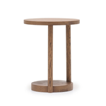 Layer End Table, Latte 15.7"Dia x 19.7"H