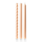 Assorted Candle Tapers 3-Pack, Pink