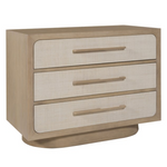 Reveal Nightstand 36", Navajo Case / Snowdrift Raffia