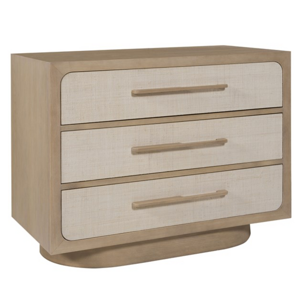 Reveal Nightstand 36", Navajo Case / Snowdrift Raffia