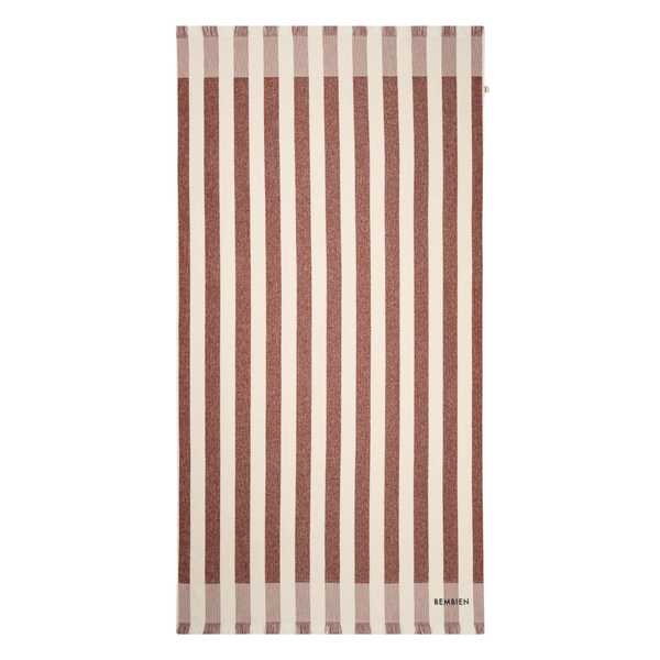 Plage Towel, Brown Stripe
