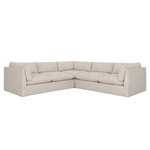 Reve L Shape Sectional, Effie Linen, 121.5" x 121.5"