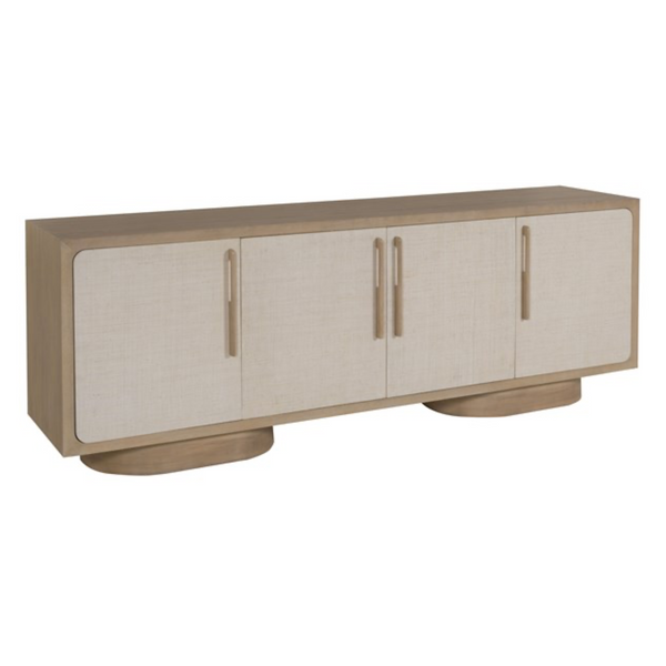 Reveal Buffet, Navajo Case / Snowdrift Raffia, 88"W x 19"D x 32"H