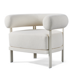 Cove Luxe Lounge Chair, Aluminum Bone/Riviera Ivory