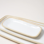 Small Rectangular Trinket Tray, White