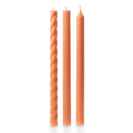 Assorted Candle Tapers 3-Pack, Peach