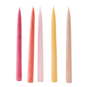 Tapered Candles Summer, Set of 5