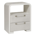 Cove Nightstand, White Frost, 24"