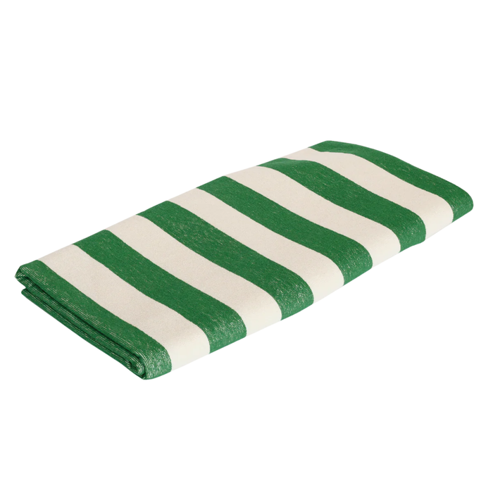 Plage Towel, Green Stripe