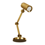 Barrett Mini Desk Lamp, Natural Brass