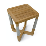Duncan Outdoor Side Table, 18" D x 22.25" H