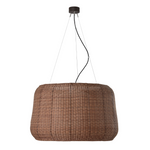 Fora 35.5" Outdoor Pendant, Natural White/Light Beige Shade