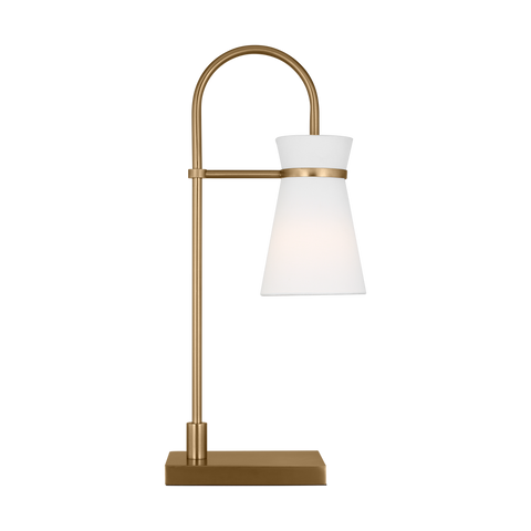 Binx Medium Task Table Lamp, Satin Brass