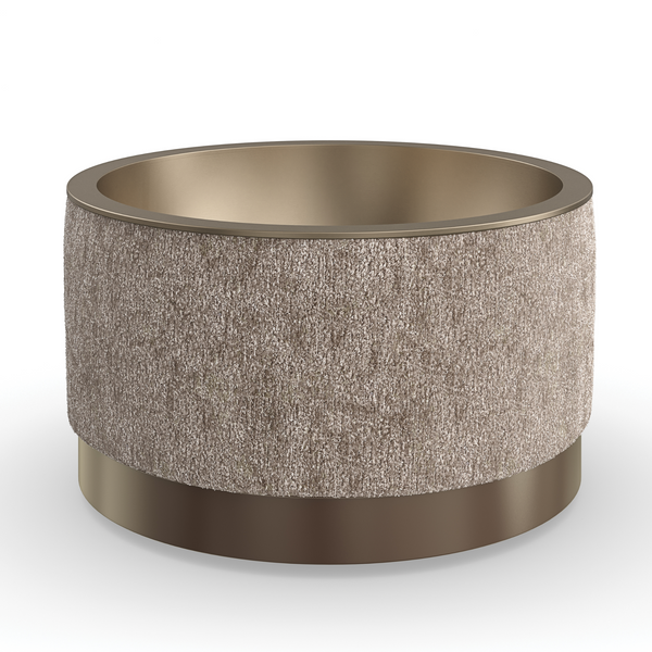 Ritz Storage Ottoman, 20"dia x 15.25"H
