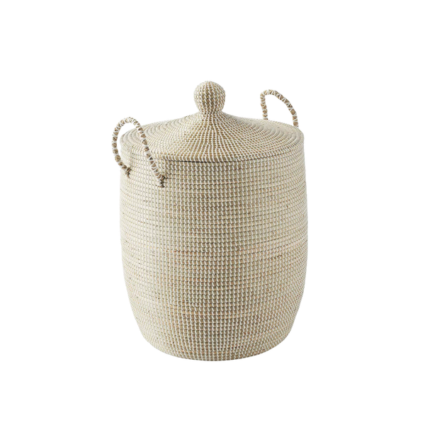 La Jolla Hamper - White, 2 Sizes