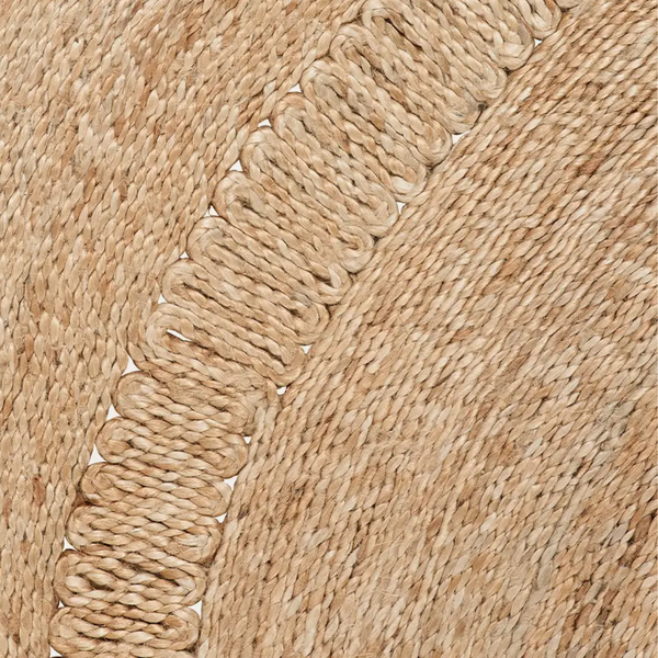 Petunia Round Rug, Natural