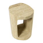 Bianca Travertine Side Table