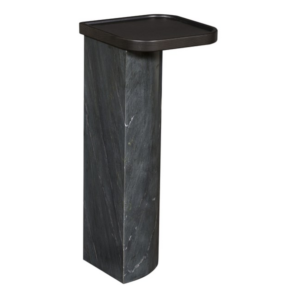 Sae Spot Table, Black Marble Base / Ink Top