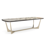 Vena Dining Table - Calcutta Viola, 112"W X 44"D