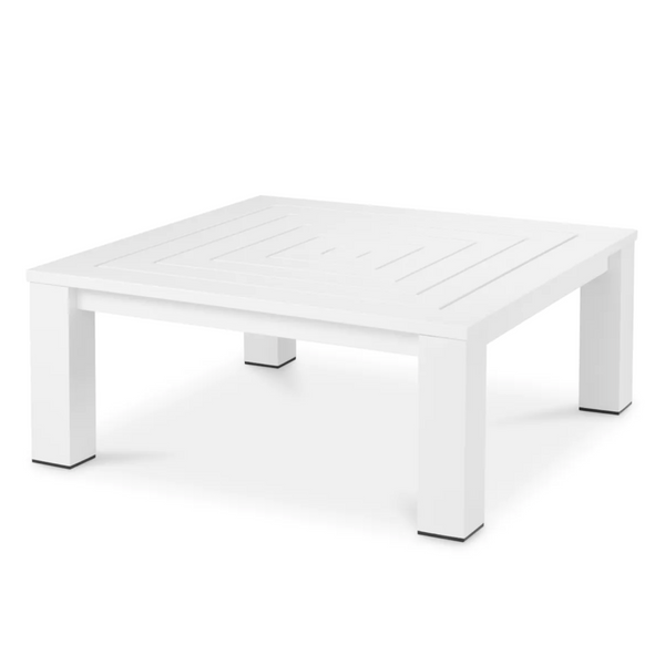 Antibes Vistamar Outdoor Cofee Table, Matte White, 40" x 40"
