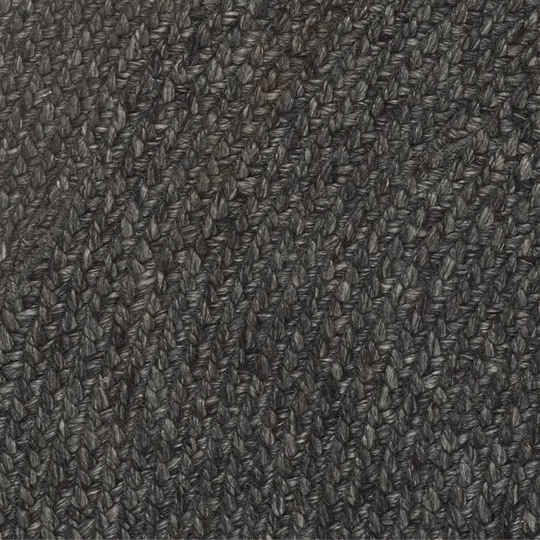 Braid Round Rug, Charcoal
