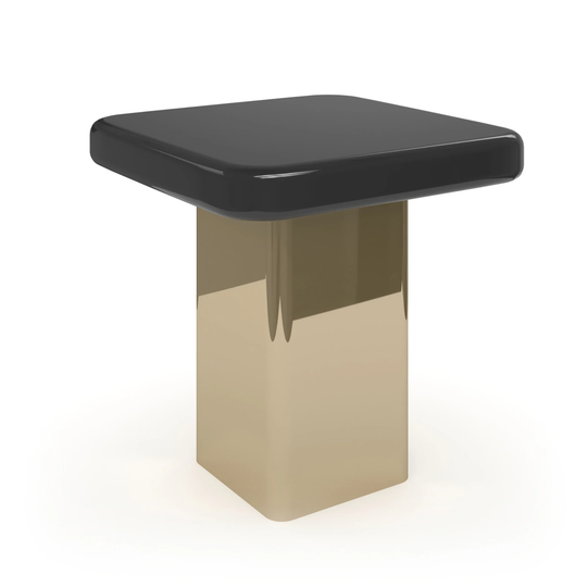Gelee Accent Table - Chocolate, 19"Dia